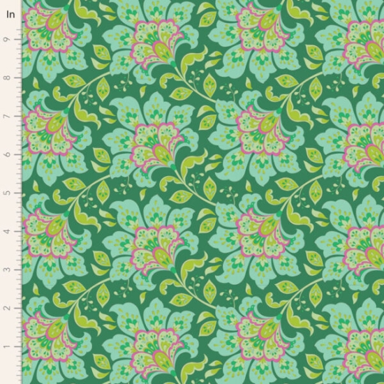 Tilda Patchwork Stoff Baumwolle - Bloomsville Flowermarket Pine